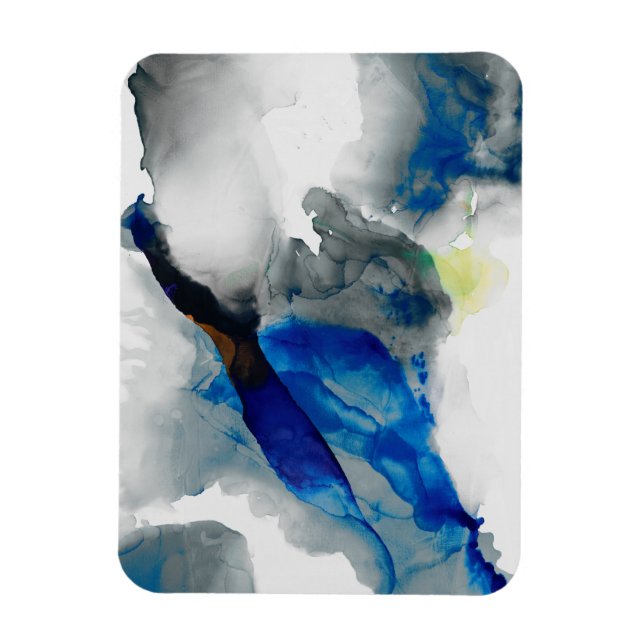 Ephemeral - Blue & Grey Magnet (Vertical)