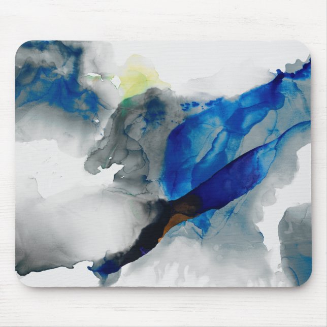 Ephemeral - Blue & Grey Mouse Pad (Front)