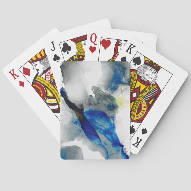 Ephemeral - Blue & Grey Poker Cards (Back)