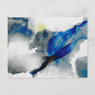 Ephemeral - Blue & Grey Postcard