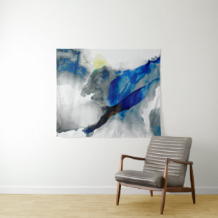 Ephemeral - Blue & Grey Tapestry