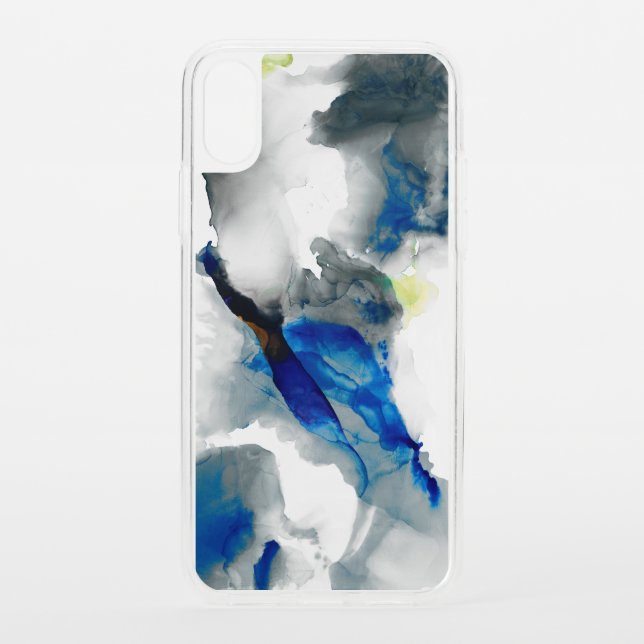 Ephemeral - Blue & Grey Uncommon iPhone Case (Back)