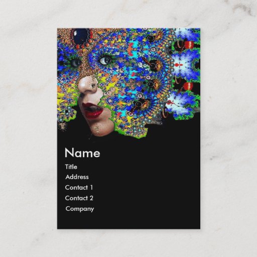 Customizable EPHEMERAL blue red yellow black Business Card Templates