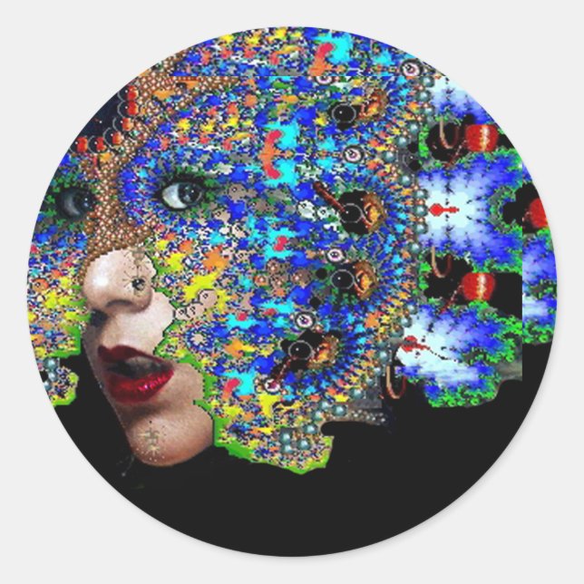 EPHEMERAL CLASSIC ROUND STICKER (Front)