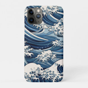 Ephemeral Crests: Hokusai Waves Reimagined iPhone 11 Pro Case