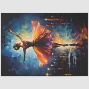 Ephemeral Elegance: A Ballerina's Dance Decoupage Tissue Paper