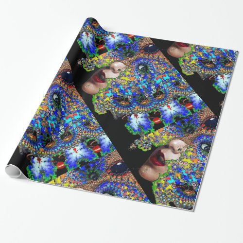 EPHEMERAL FRACTAL MASK WRAPPING PAPER