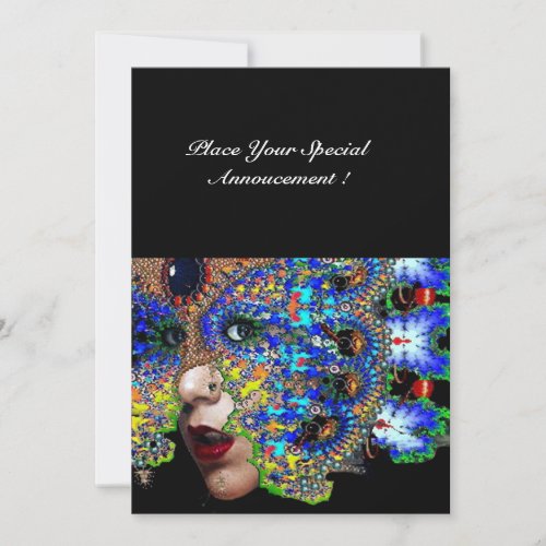 EPHEMERAL Mardi Gras Masquerade Ball Blue Mask Announcement