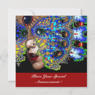 EPHEMERAL Mardi Gras Masquerade Ball ,Blue Mask Announcement