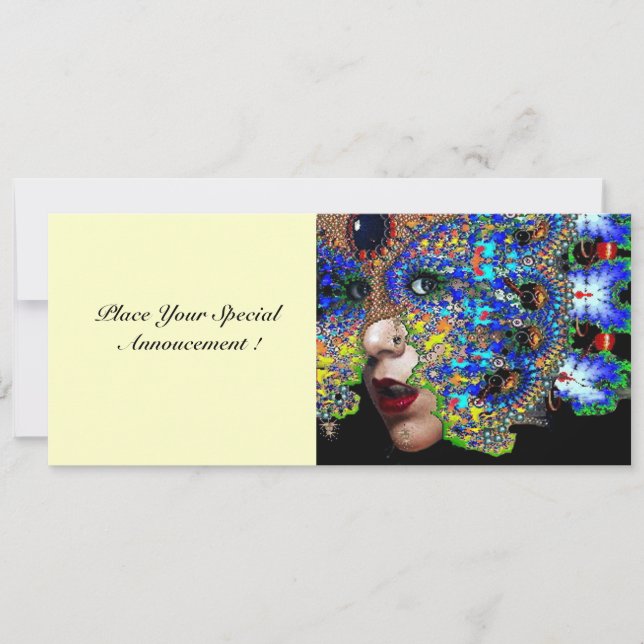 EPHEMERAL masquerade costume  ball  champagne Announcement (Front)