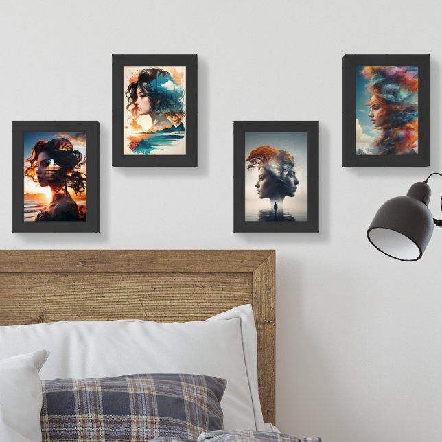 Ephemeral Memories: Ethereal Sky Canvas Wall Art Sets (Bedroom)