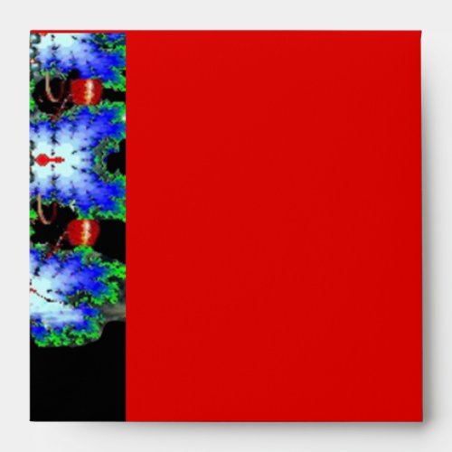 EPHEMERAL MONOGRAM black blue red ruby Envelope