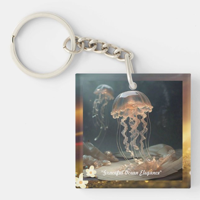 "Ephemeral Ocean Grace" Keychain (Front)