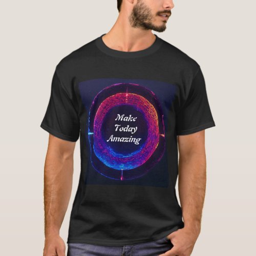 Ephemeral Radiance Circular Electromagnetic Pulse T_Shirt