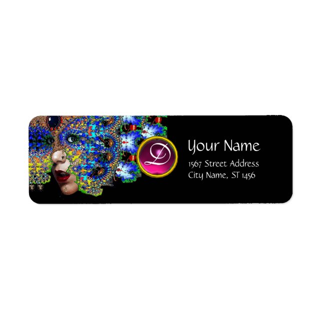 EPHEMERAL RED PINK RUBY MONOGRAM Black Label (Front)