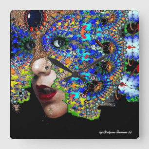 EPHEMERAL SQUARE WALL CLOCK