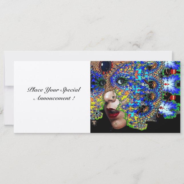 EPHEMERAL sweet 16 masquerade ball silver Invitation (Front)