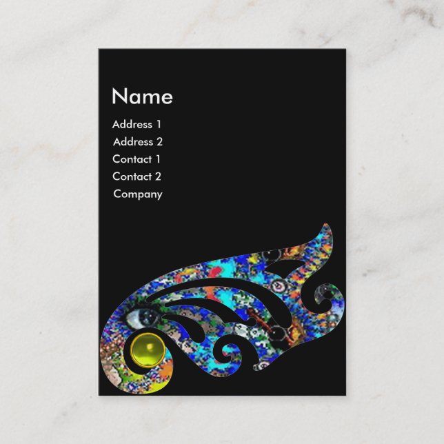 EPHEMERAL TOPAZ Beauty ,Salon, Spa, Makeup Artist Business Card (Front)