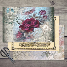 Ephemeral Victorian Variety Decoupage Wrapping Paper Sheets