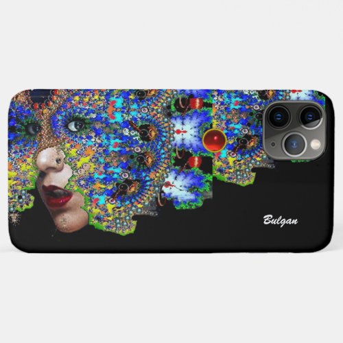 EPHEMERAL WOMAN  Colorful Fractal MaskGemstones iPhone 11 Pro Max Case