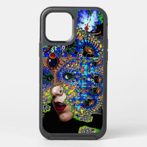 EPHEMERAL WOMAN WITH COLORFUL FRACTAL MASK Blue OtterBox Symmetry iPhone 12 Case
