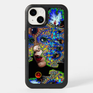 EPHEMERAL/ WOMAN WITH COLORFUL FRACTAL MASK Blue OtterBox iPhone 14 Case