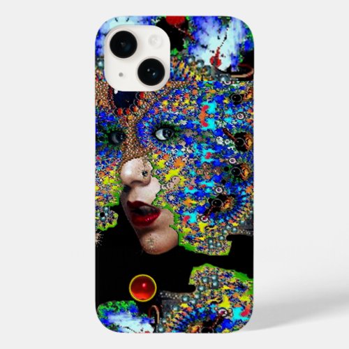 EPHEMERAL WOMAN WITH COLORFUL FRACTAL MASK Case_Mate iPhone 14 CASE