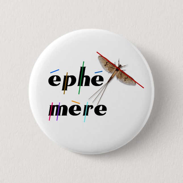 éphémère instantané pinback button (Front)