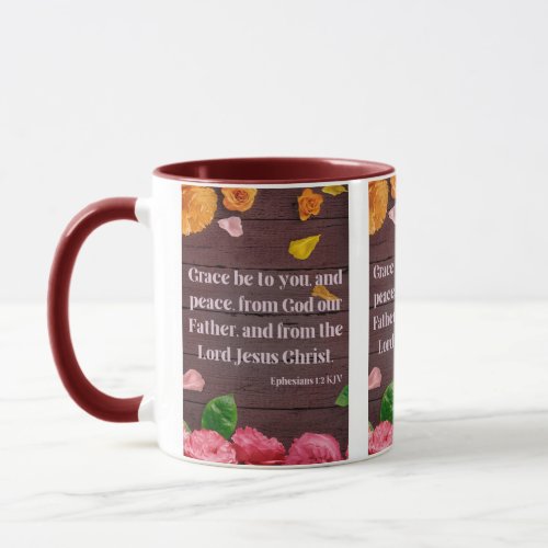 Ephesians 12 KJV Bible Scripture Pic Two_Tone Mug