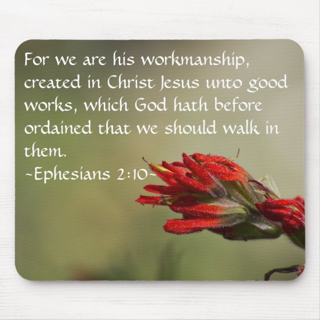 Ephesians 2:10 mouse pad (Front)