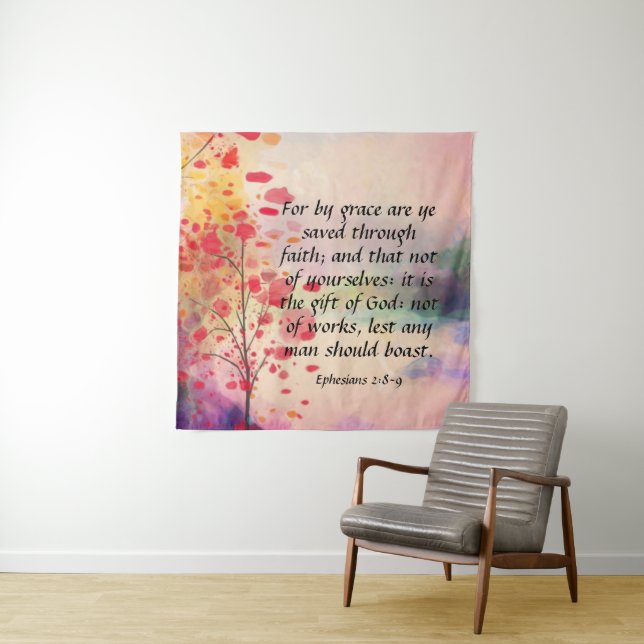 Ephesians 2:8-9   tapestry (In Situ)