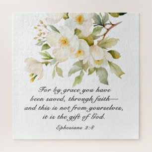 Ephesians 2:8 By Grace you have been saved Bible Jigsaw Puzzle