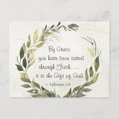 Ephesians 28 By Grace you have been saved Postcard