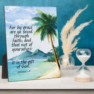 Ephesians 2:8 plaque