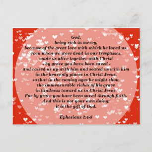 Ephesians 2 Saved by Grace Postcard