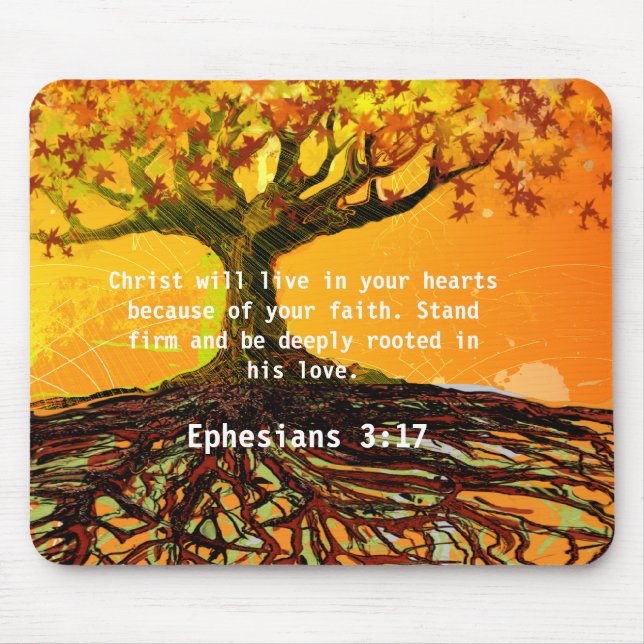 Ephesians 3:17 mouse pad (Front)