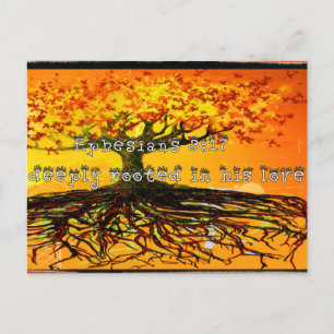 Ephesians 3:17 postcard