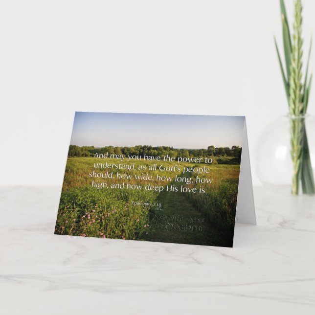 Ephesians 3:18 Scenic Scripture Card (Front)