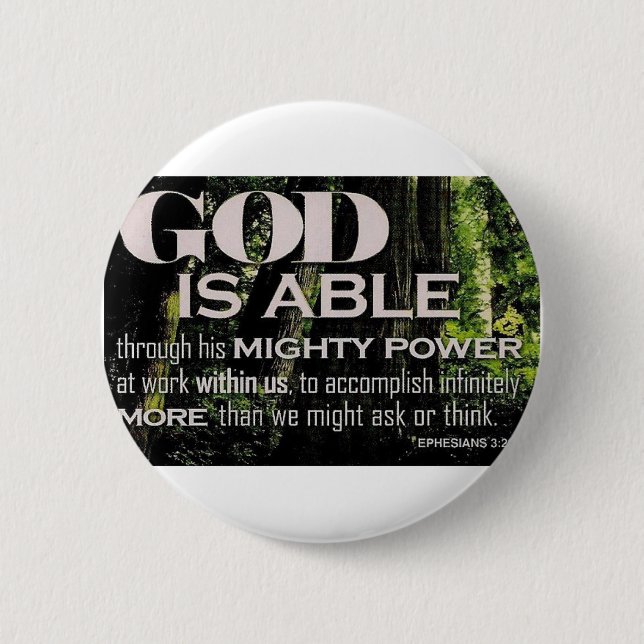 Ephesians 3:20 button (Front)