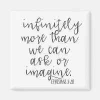 Ephesians 3:20 Infinitely More Bible Scripture Art