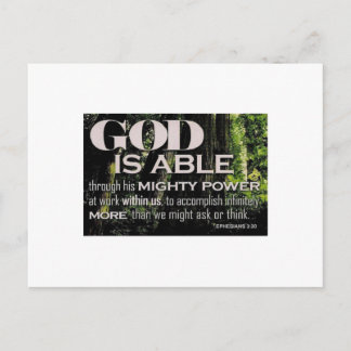 Ephesians 3:20 postcard