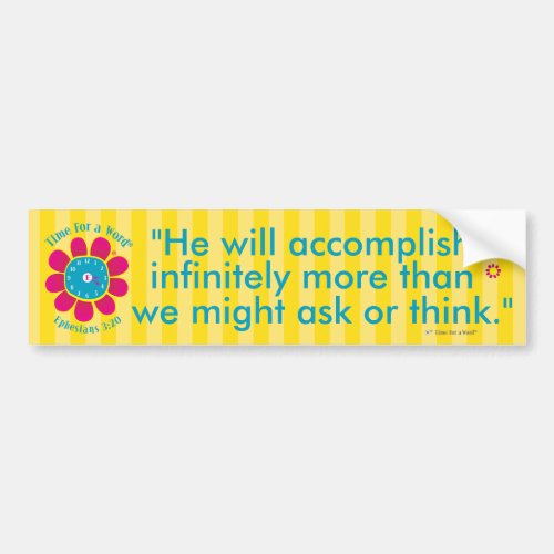 Ephesians 320 spiritual bumper sticker