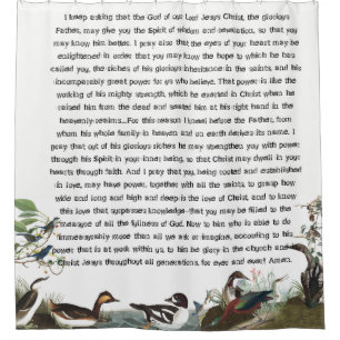 Ephesians 3 Birds Audubon Wildlife Shower Curtain