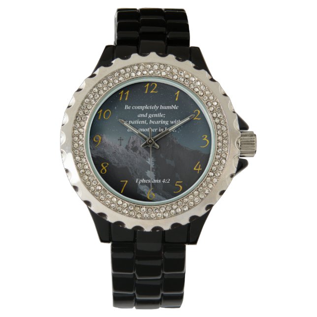 Ephesians 4:2 Christian Faith prayer  Watch (Front)