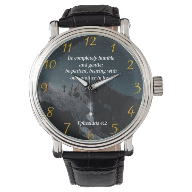 Ephesians 4:2 Christian Faith prayer  Watch (Front)