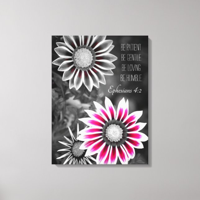 Ephesians 4:2 Wrapped Canvas Print (Front)