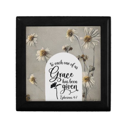 Ephesians 47 To each of us Grace is given Bible Gift Box