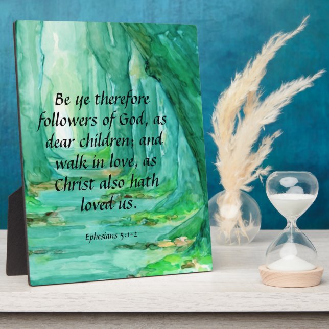 Ephesians 5:1-2   plaque (Side)