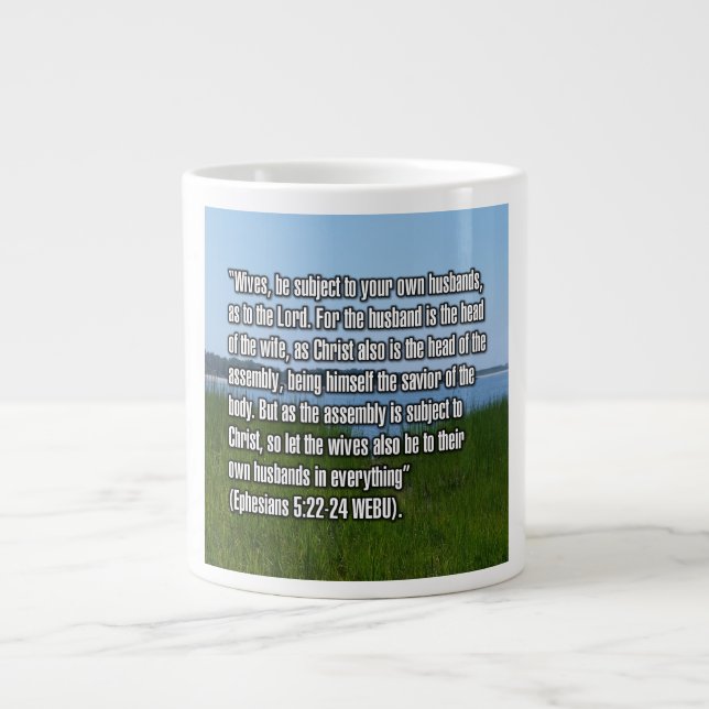 Ephesians 5:22-24 WEBU Mug (Front)