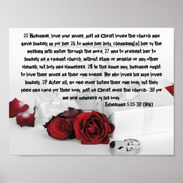 Ephesians 5:25-30 Bible Blossoms Destiny's Destiny Poster (Front)